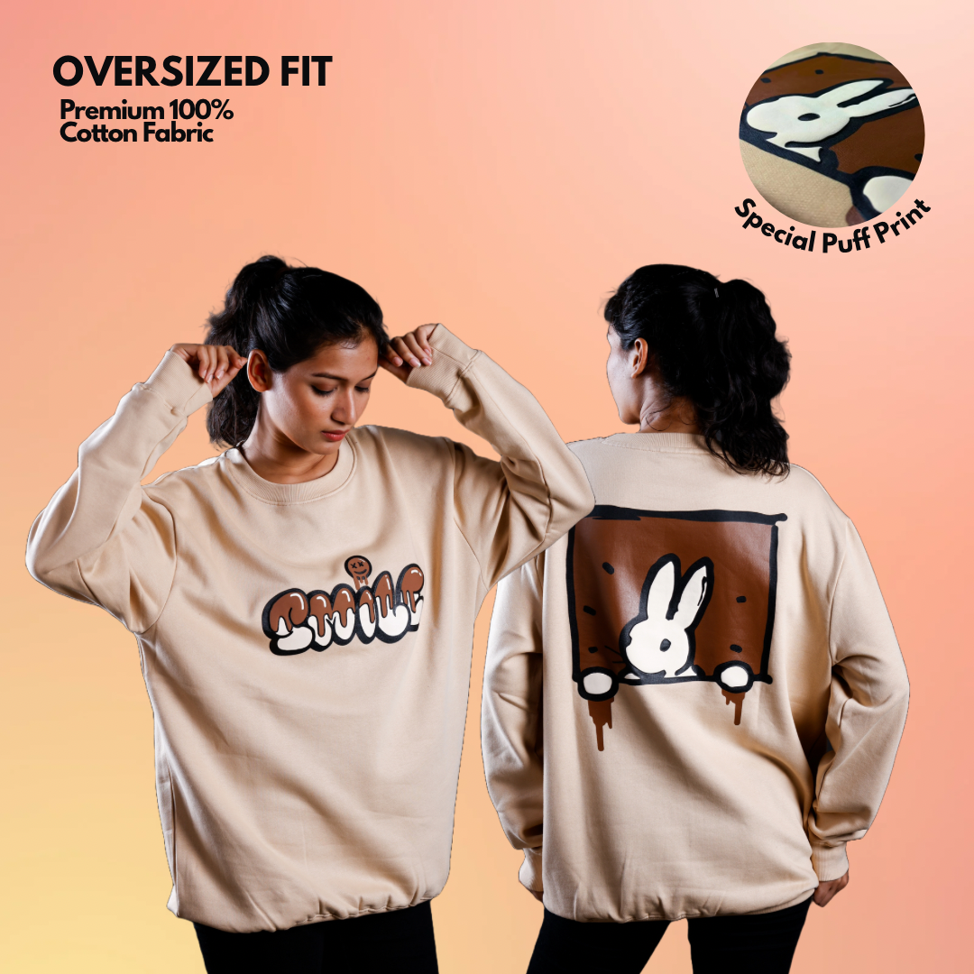 Oversized SMILE Sweatshirt