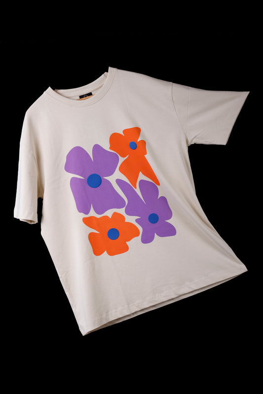 Oversized FLOWER Graphic T-Shirt